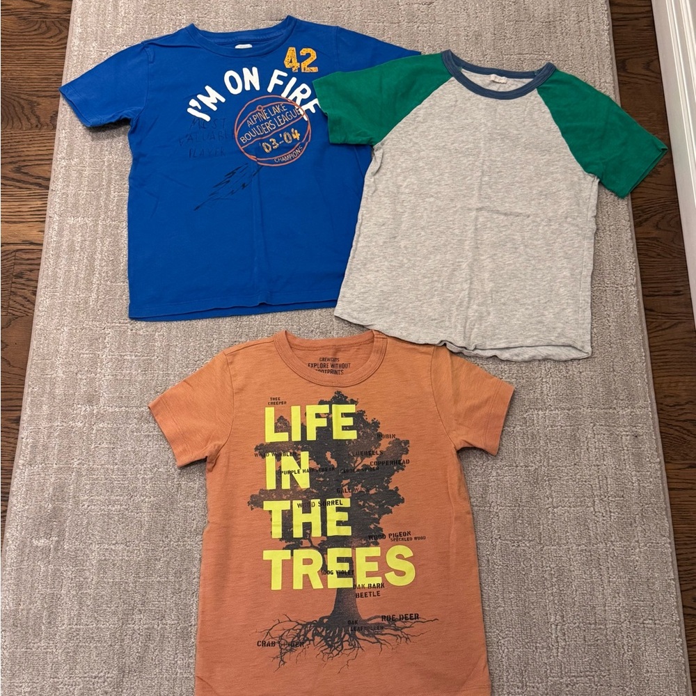 Lot of 3 Crewcuts boys t shirts for summer size 6 / 7